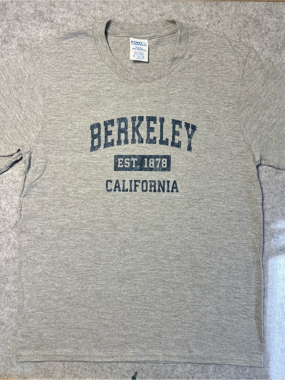 Port and Company Gray Berkeley California Graphic Tee Size - Youth Medium